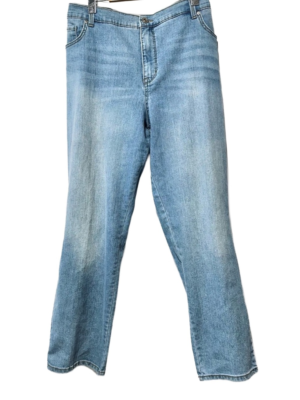 STYLE & CO Plus 22W Light Wash Straight Leg Mom Jeans Denim